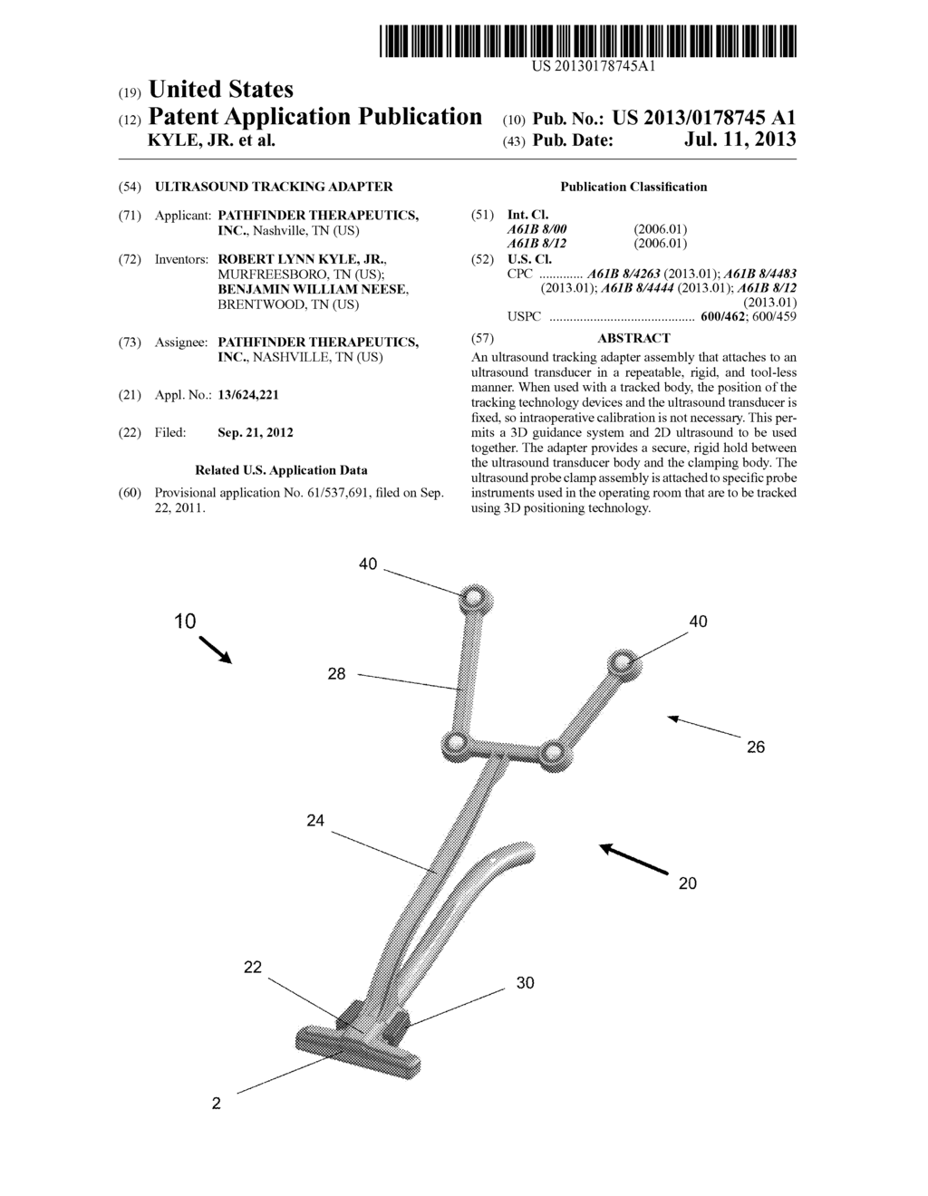 ULTRASOUND TRACKING ADAPTER - diagram, schematic, and image 01