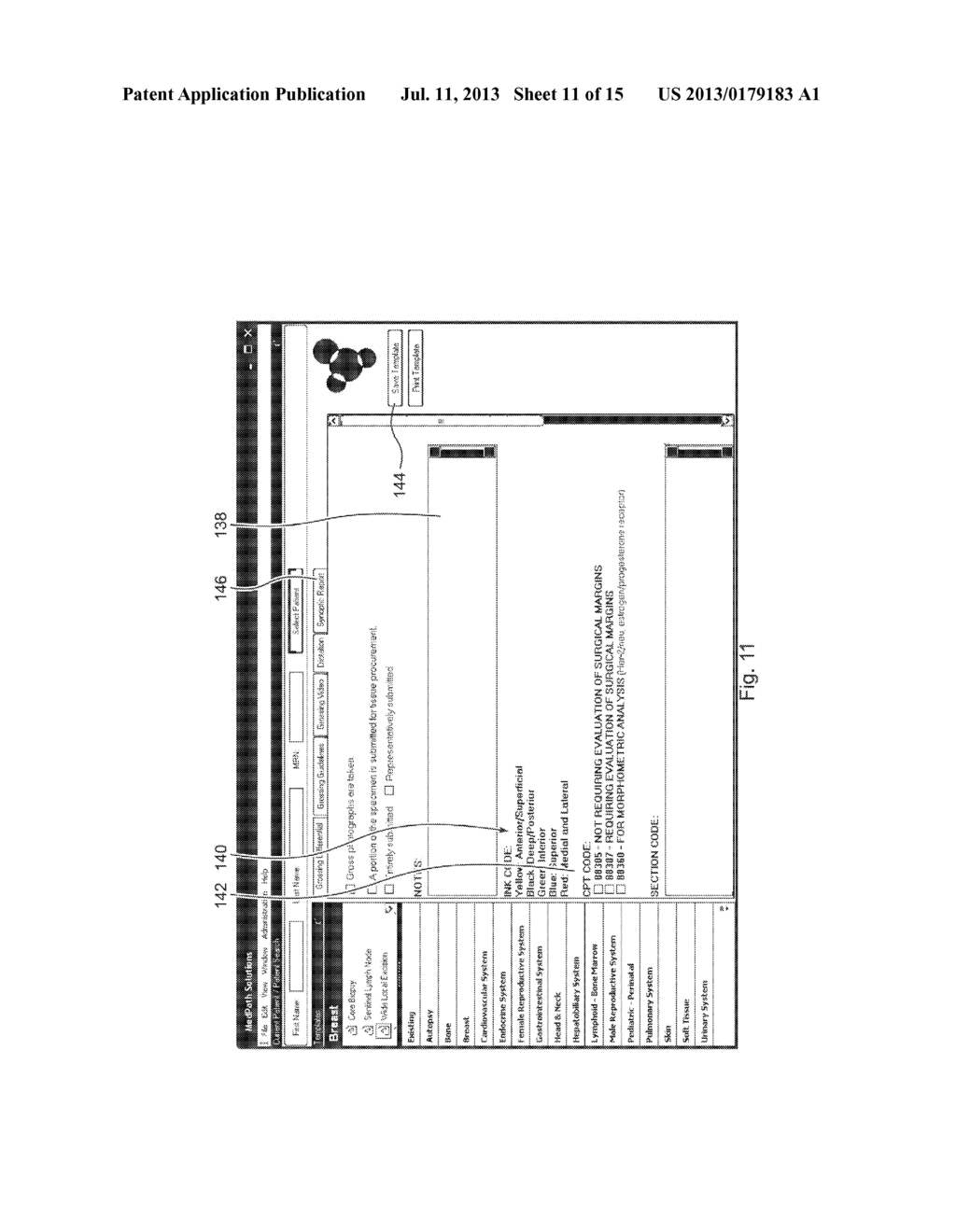 COMPUTER BASED STANDARDIZED METHOD AND APPARATUS FOR GUIDING DECISION     SUPPORT FOR SURGICAL ANATOMIC PATHOLOGY OPERATIONS - diagram, schematic, and image 12