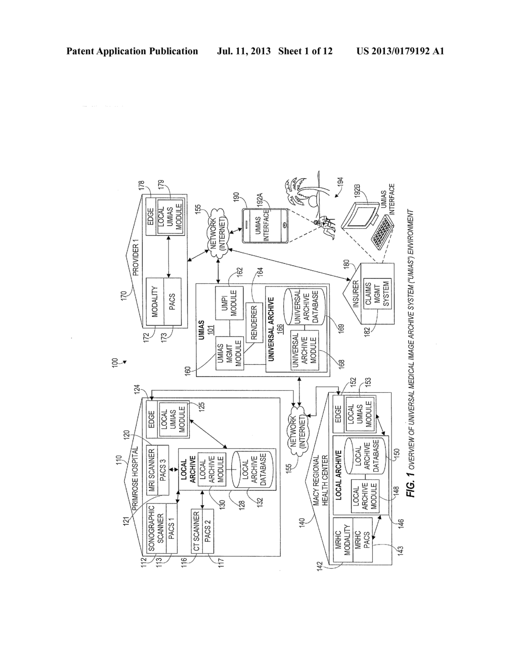 Systems and Methods for Managing, Storing, and Exchanging Healthcare     Information and Medical Images - diagram, schematic, and image 02