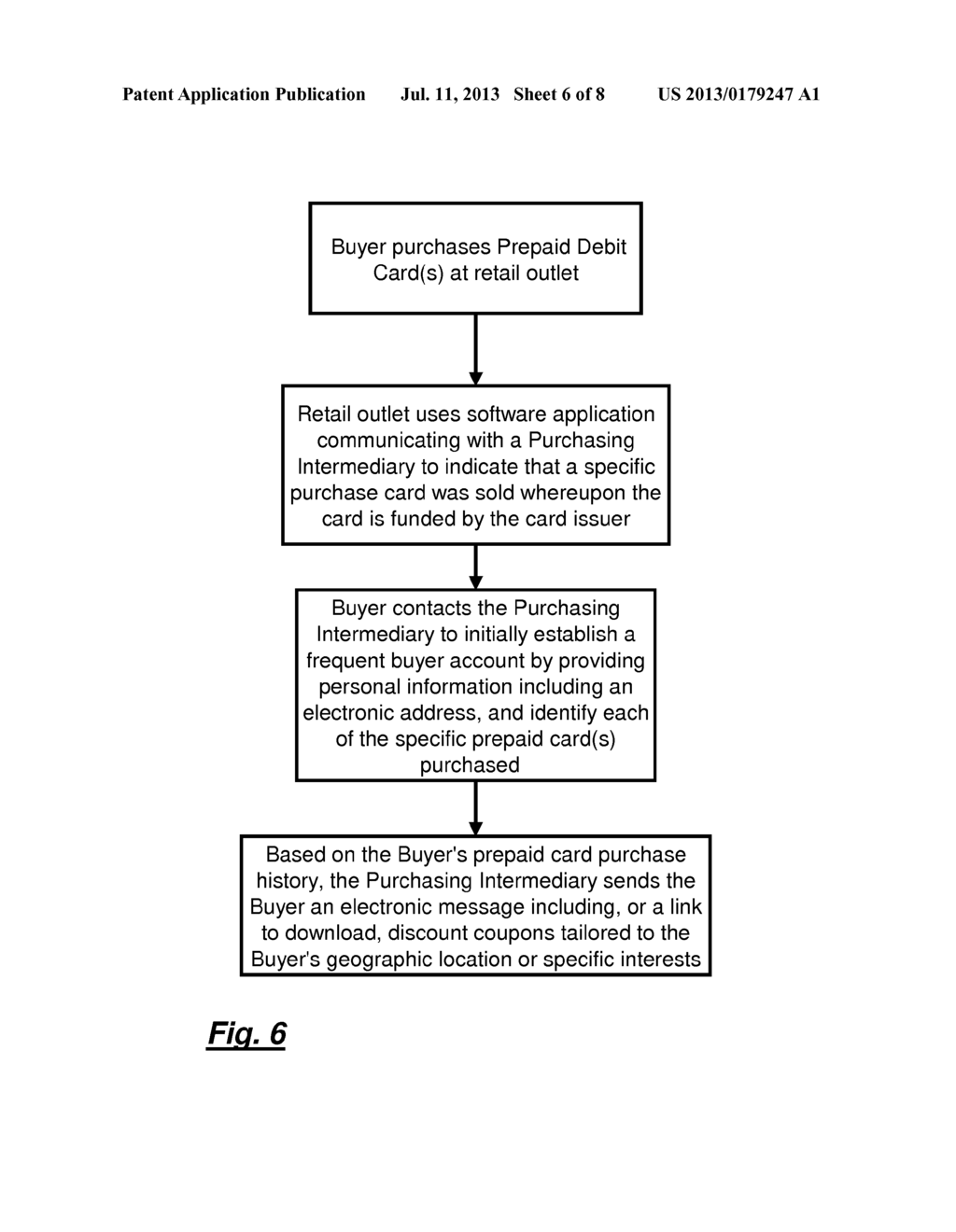 Frequency Reward Method and System for Matching a Debit Card Buyer with an     Advertiser Willing to Pay for a Sale - diagram, schematic, and image 07