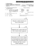 METHOD OR SYSTEM FOR CONTENT RECOMMENDATIONS diagram and image