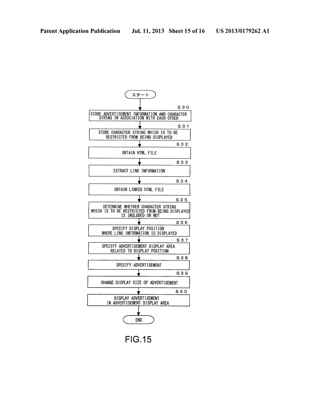 ADVERTISEMENT DISPLAY PROGRAM, ADVERTISEMENT DISPLAY APPARATUS,     ADVERTISEMENT DISPLAY METHOD, RECORDING MEDIUM, AND ADVERTISEMENT DISPLAY     SYSTEM - diagram, schematic, and image 16