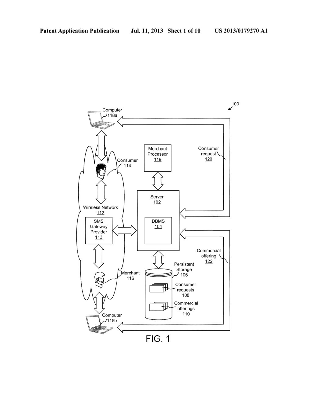 COMPUTER IMPLEMENTED ENTERPRISE MARKETING SYSTEM AND METHOD FOR     FACILITATING RETAIL NEGOTIATION BETWEEN MERCHANTS AND CONSUMERS - diagram, schematic, and image 02