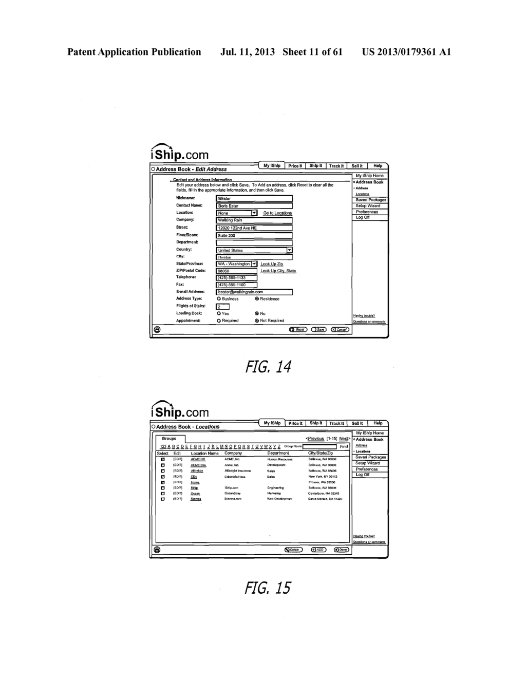 Apparatus, Systems and Methods for Online, Multi-Parcel, Multi-Carrier,     Multi-Service Enterprise Parcel Shipping Management - diagram, schematic, and image 12