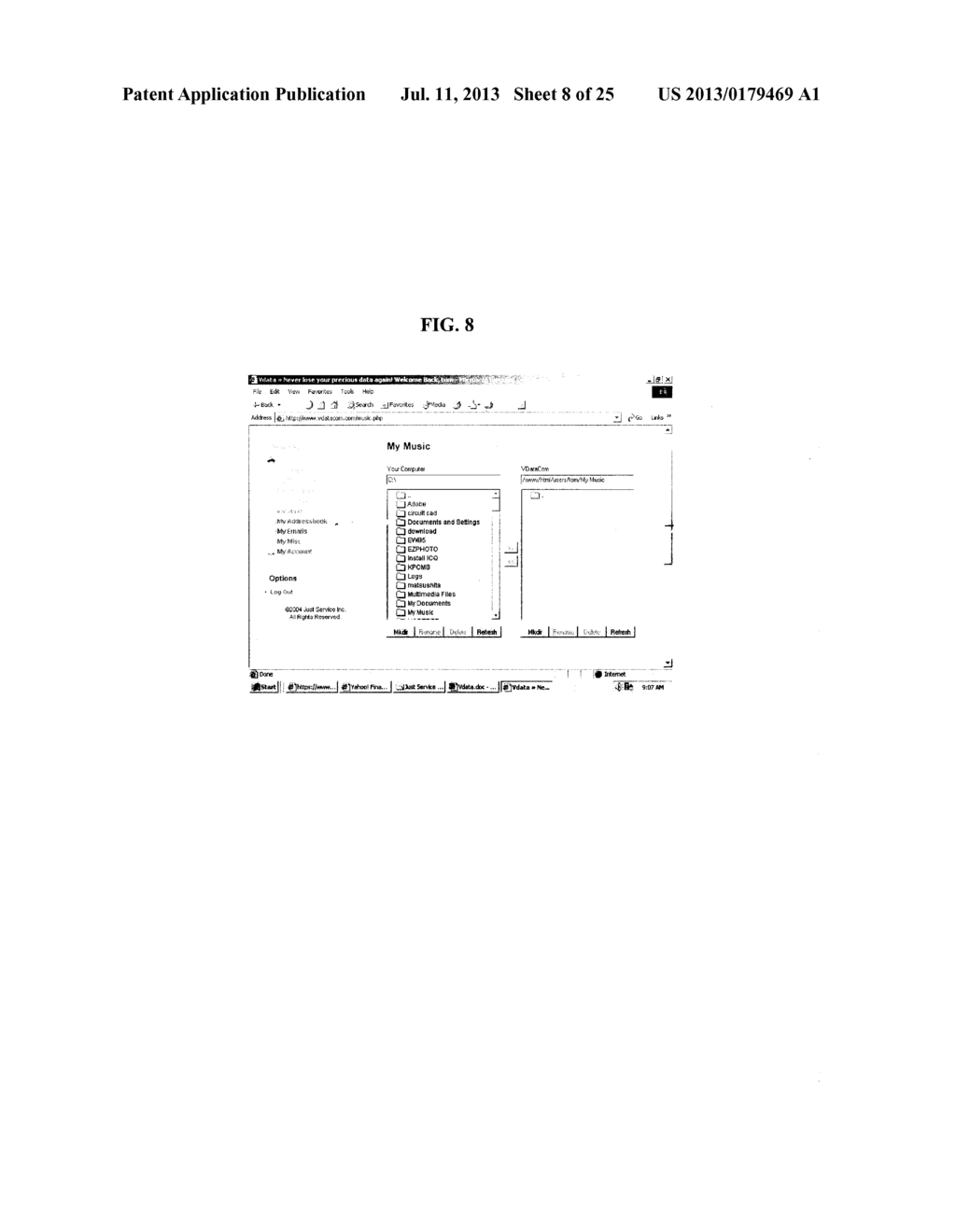 DATA BACKUP, STORAGE, TRANSFER AND RETRIEVAL SYSTEM, METHOD AND COMPUTER     PROGRAM PRODUCT - diagram, schematic, and image 09