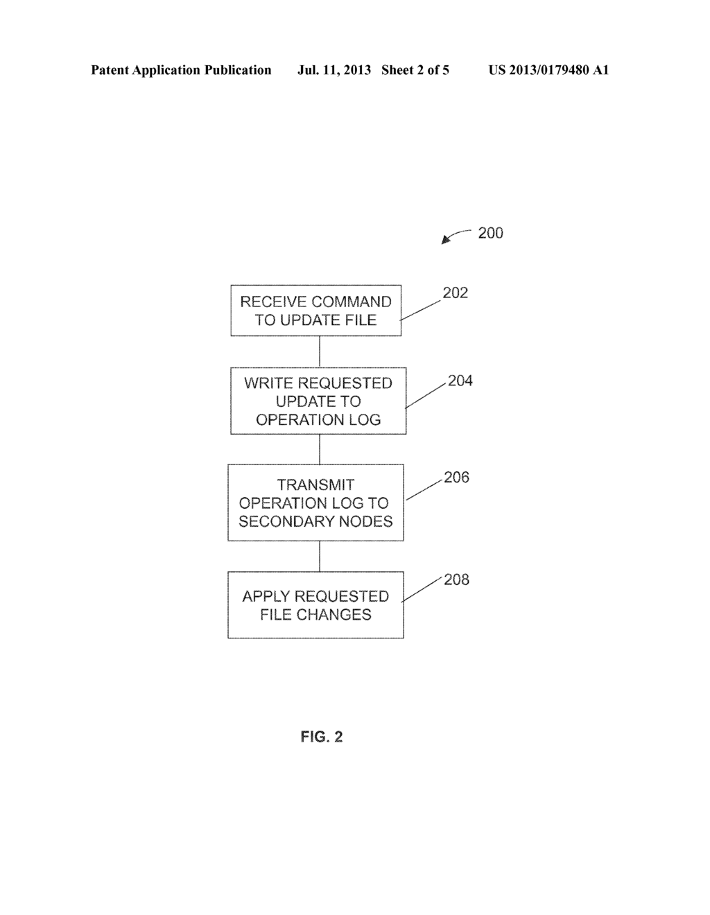 SYSTEM AND METHOD FOR OPERATING A CLUSTERED FILE SYSTEM USING A STANDALONE     OPERATION LOG - diagram, schematic, and image 03