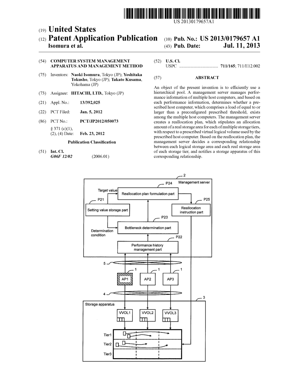 COMPUTER SYSTEM MANAGEMENT APPARATUS AND MANAGEMENT METHOD - diagram, schematic, and image 01