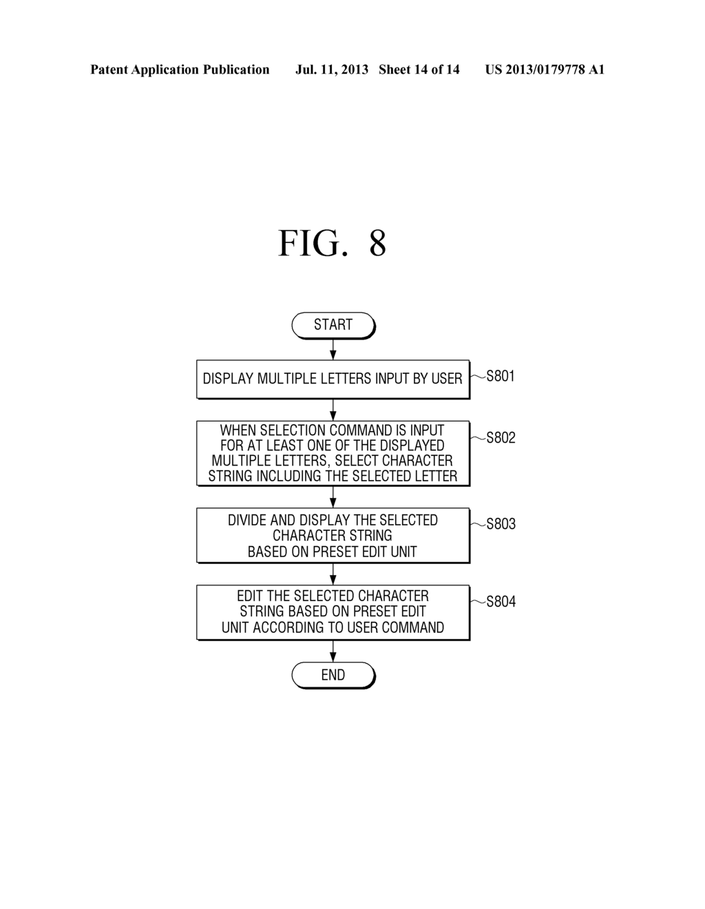 DISPLAY APPARATUS AND METHOD OF EDITING DISPLAYED LETTERS IN THE DISPLAY     APPARATUS - diagram, schematic, and image 15