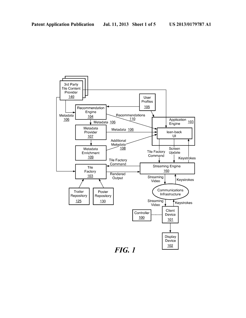 Rendering of an Interactive Lean-Backward User Interface on a Television - diagram, schematic, and image 02