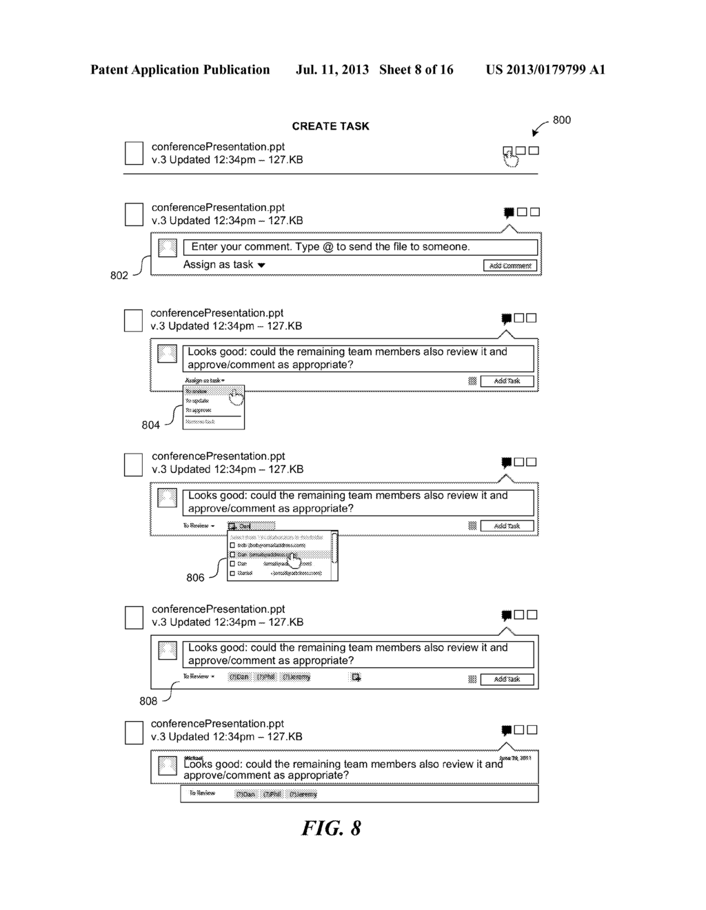 SYSTEM AND METHOD FOR ACTIONABLE EVENT GENERATION FOR TASK DELEGATION AND     MANAGEMENT VIA A DISCUSSION FORUM IN A WEB-BASED COLLABORATION     ENVIRONMENT - diagram, schematic, and image 09