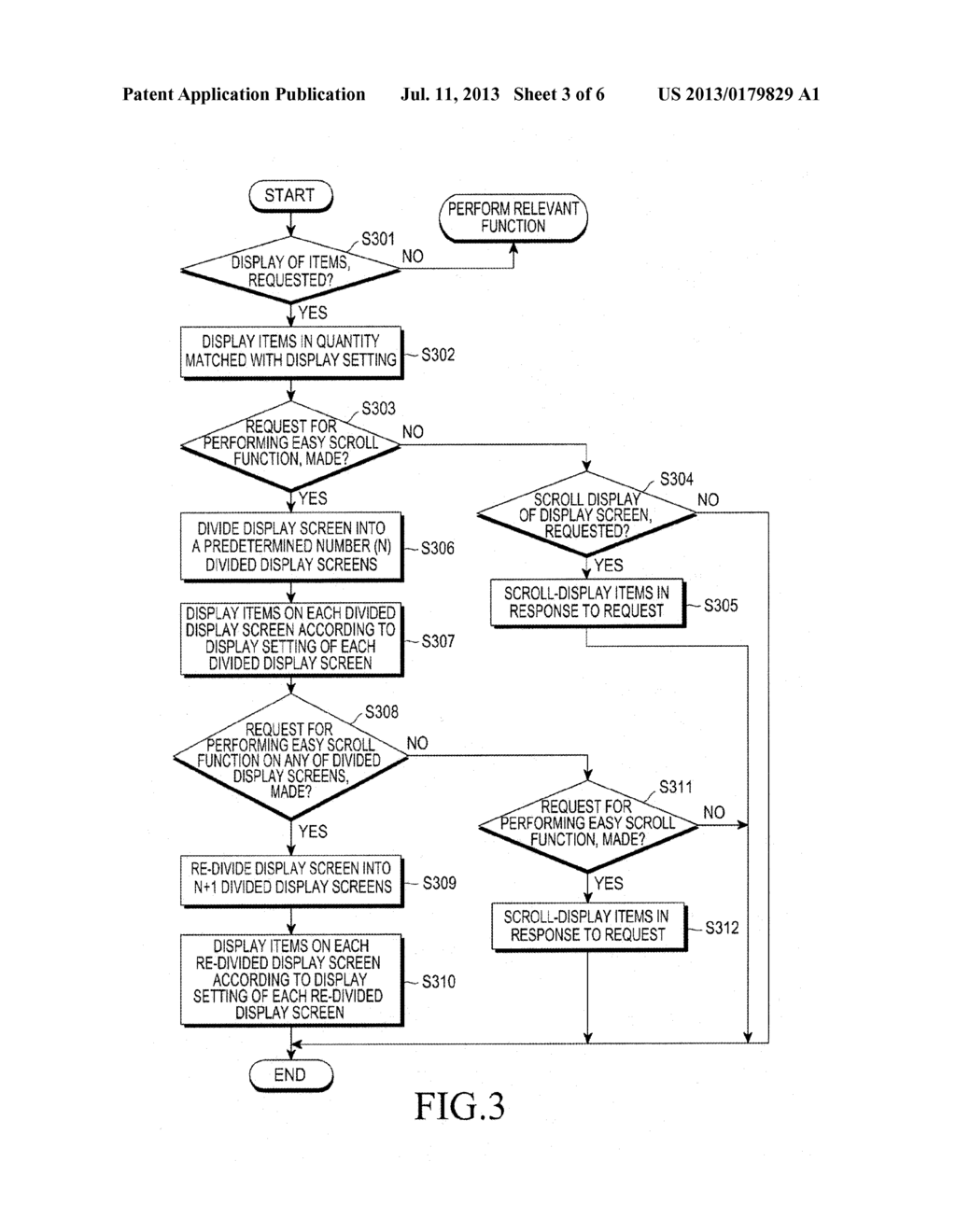 METHOD AND APPARATUS FOR DISPLAYING AND SCROLLING ITEMS - diagram, schematic, and image 04