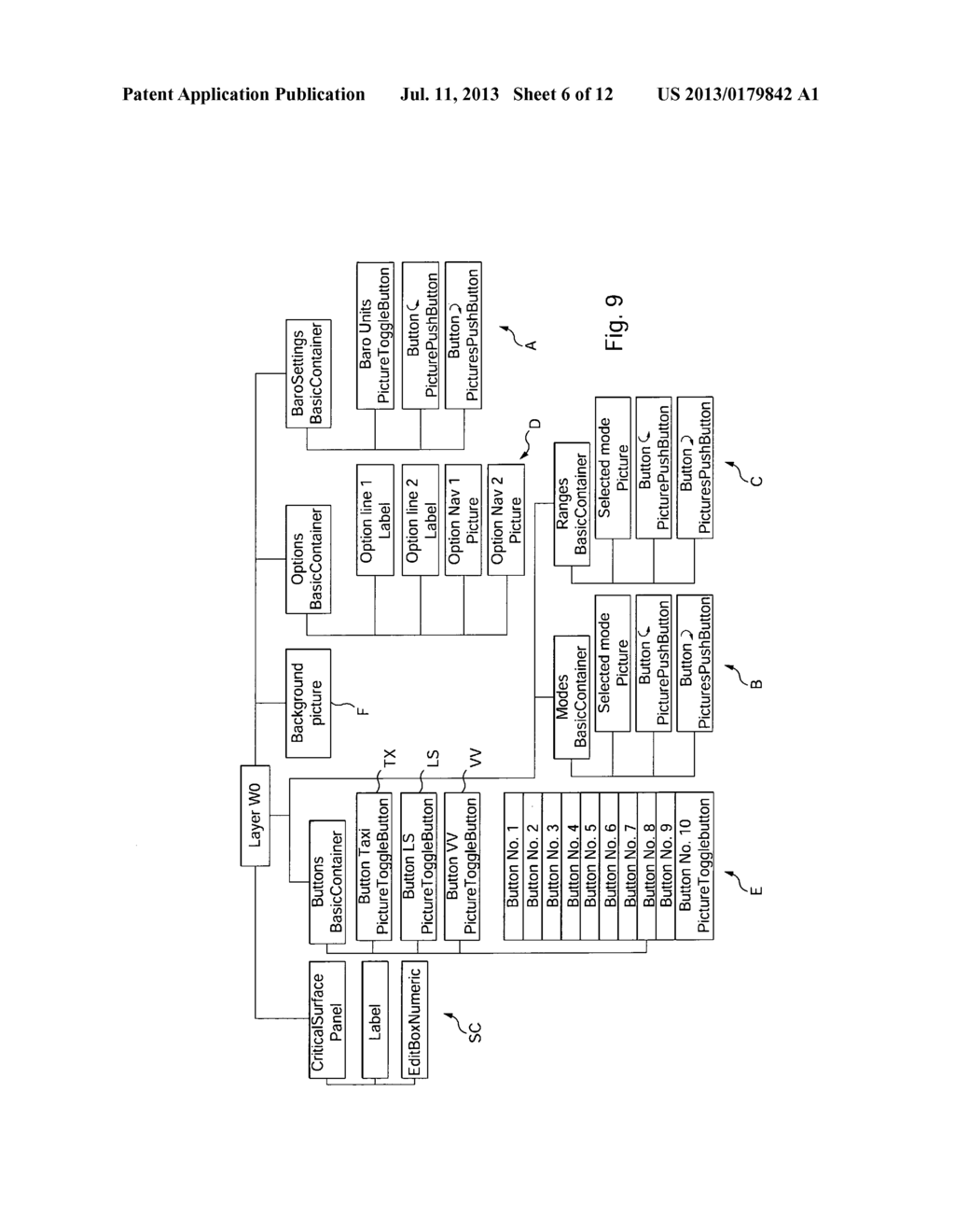 METHOD AND SYSTEM FOR MONITORING A GRAPHICAL INTERFACE IN AN AIRCRAFT     COCKPIT - diagram, schematic, and image 07