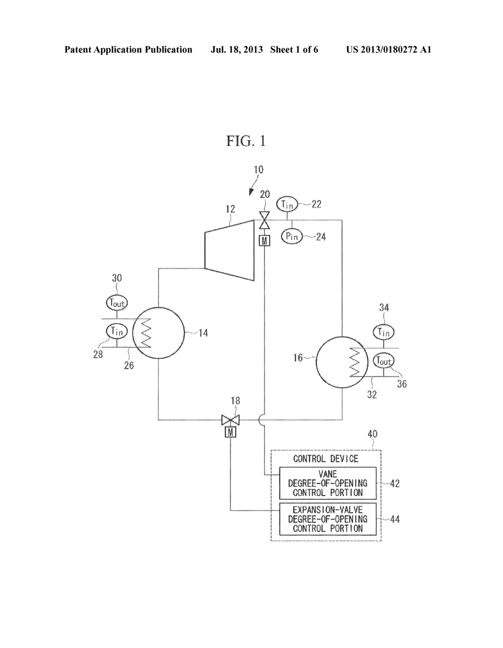 EXPANSION-VALVE CONTROL DEVICE, HEAT-SOURCE UNIT, AND EXPANSION-VALVE     CONTROL METHOD - diagram, schematic, and image 02