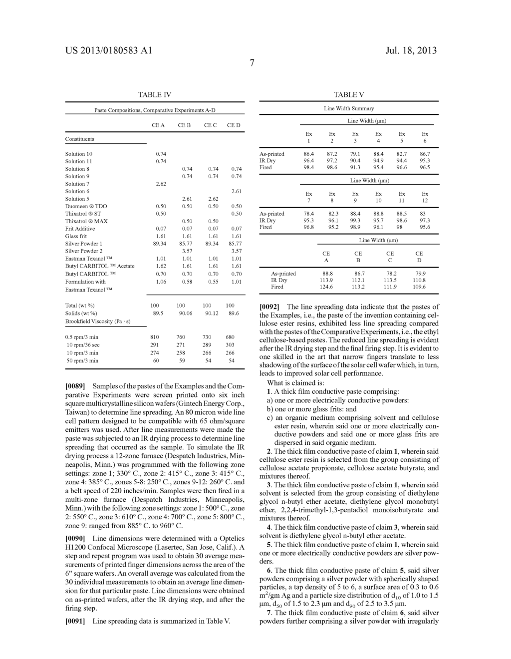 CONDUCTIVE PASTE FOR FINE-LINE HIGH-ASPECT-RATIO SCREEN PRINTING IN THE     MANUFACTURE OF SEMICONDUCTOR DEVICES - diagram, schematic, and image 09