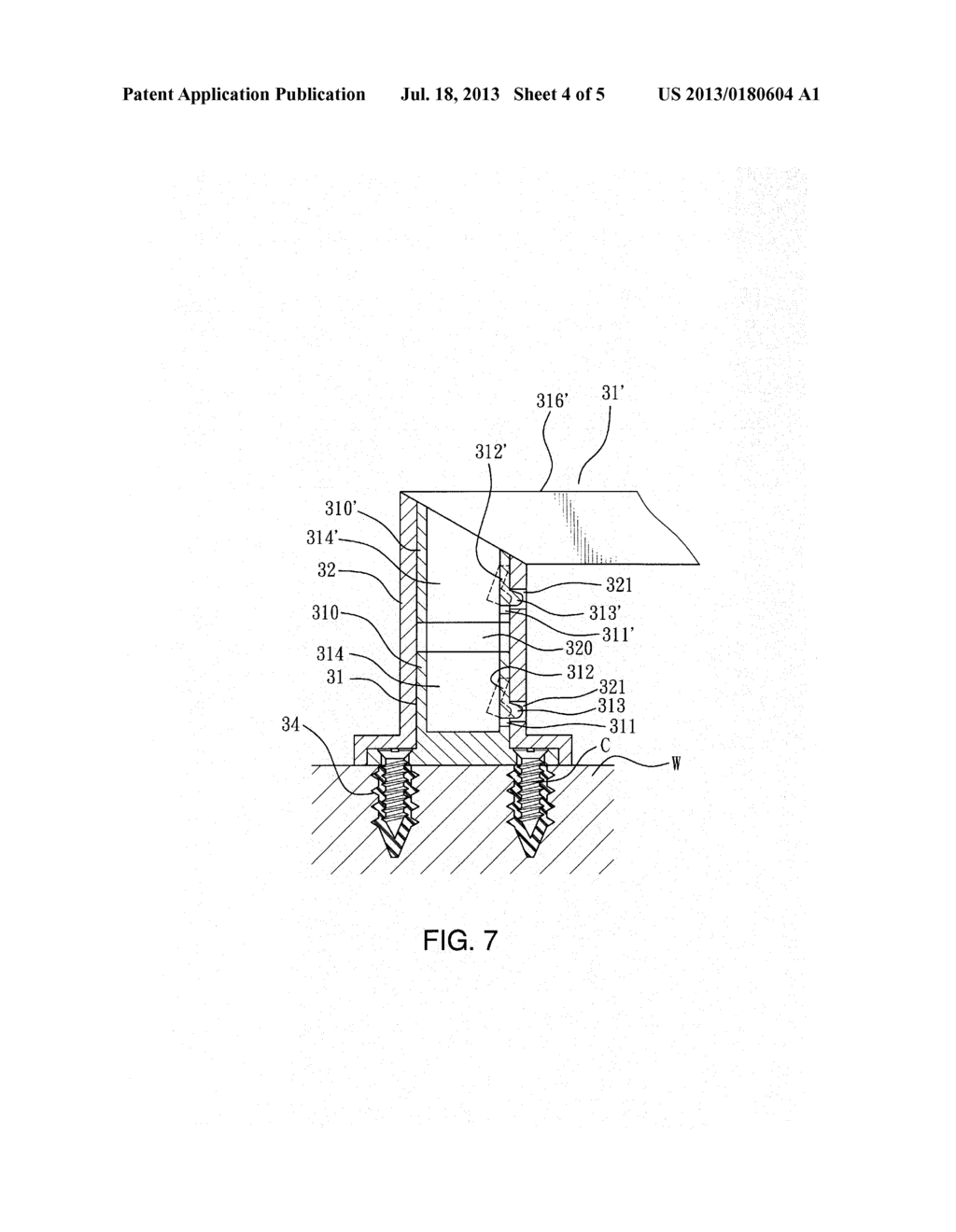 FIXED STRUCTURE FOR FAUCETS AND BATHROOM ACCESSORIES - diagram, schematic, and image 05