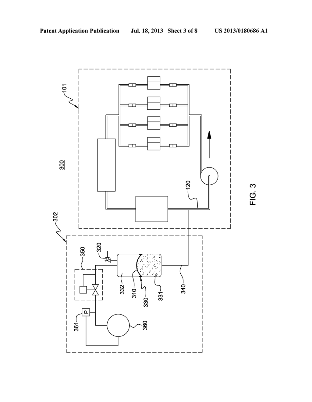 PRESSURE CONTROL UNIT AND METHOD FACILITATING SINGLE-PHASE HEAT TRANSFER     IN A COOLING SYSTEM - diagram, schematic, and image 04