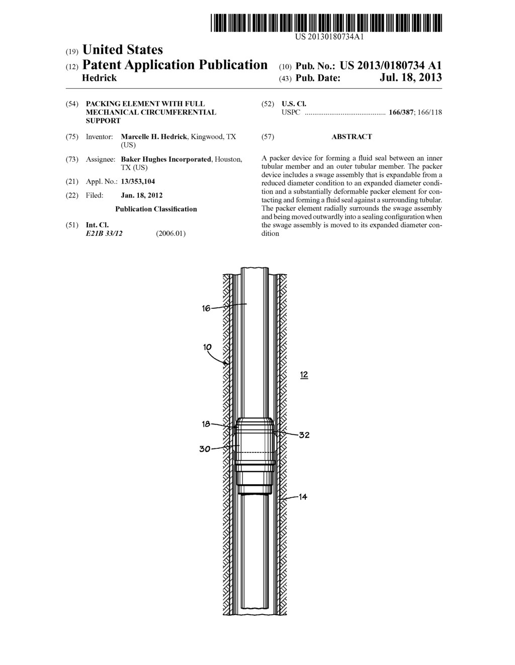 Packing Element with Full Mechanical Circumferential Support - diagram, schematic, and image 01