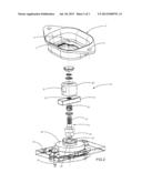 DEVICE FOR REMOVABLY ATTACHING A BATTERY OF A MOTOR VEHICLE diagram and image