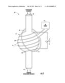 HYDROCARBON RESOURCE PROCESSING DEVICE INCLUDING SPIRALLY WOUND ELECTRICAL     CONDUCTORS AND RELATED METHODS diagram and image