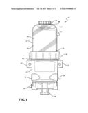 FLUID FILTER ASSEMBLY WITH A FILTER CARTRIDGE AND HOUSING INTERFACE diagram and image