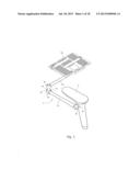 Auxiliary Support Installed onto Chair Armrest diagram and image