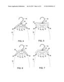 PULLOVER GARMENT HANGER ASSEMBLY HAVING HANDLE WITH FLEXIBLE TIP diagram and image