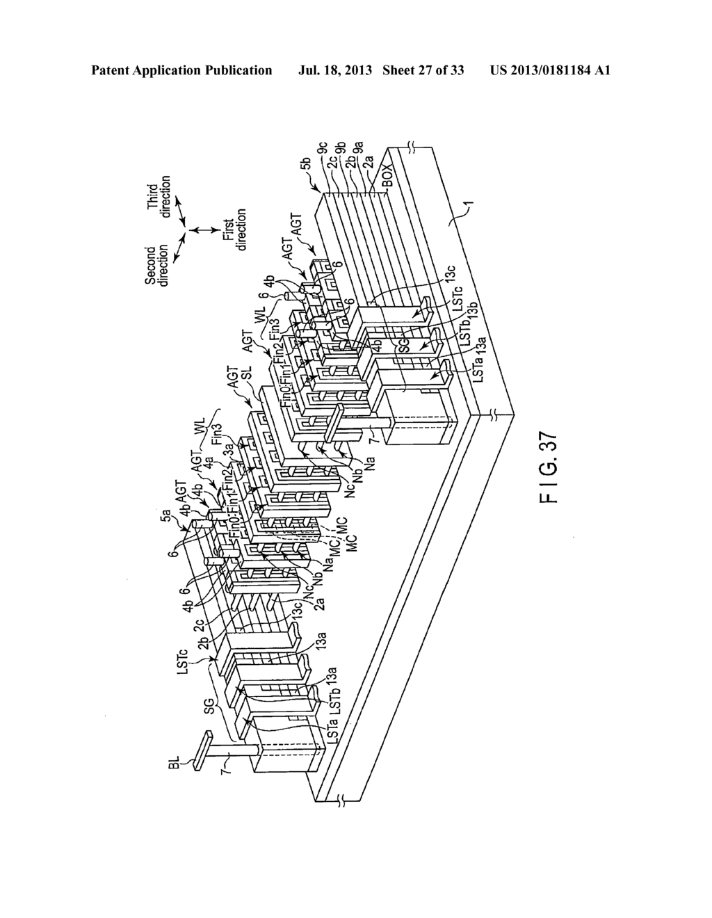 NONVOLATILE SEMICONDUCTOR MEMORY DEVICE AND METHOD OF MANUFACTURING THE     SAME - diagram, schematic, and image 28