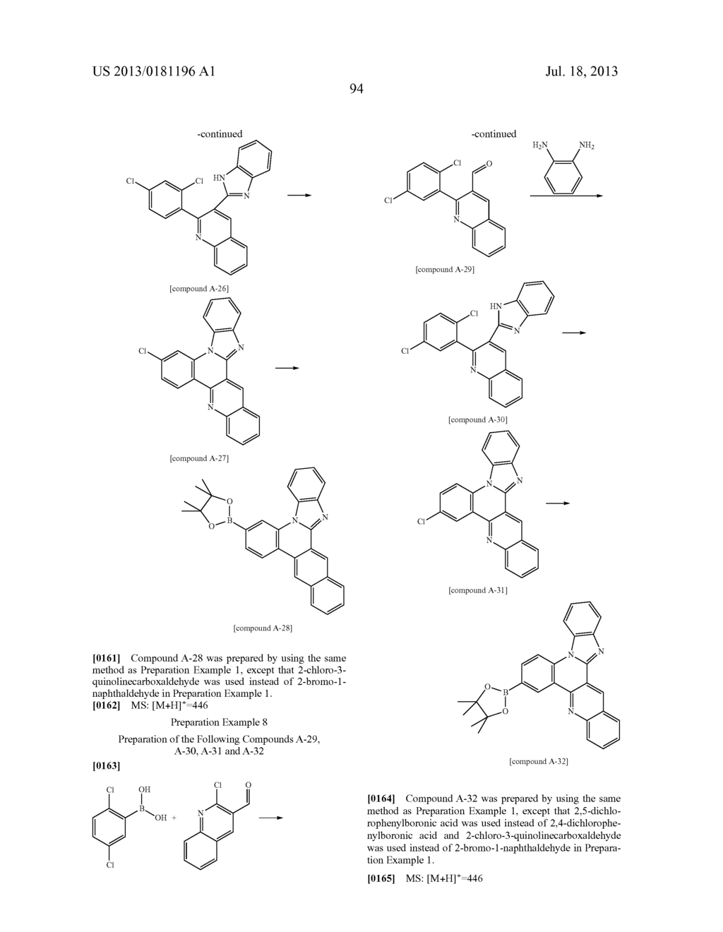 COMPOUNDS AND ORGANIC ELECTRONIC DEVICE USING THE SAME - diagram, schematic, and image 100