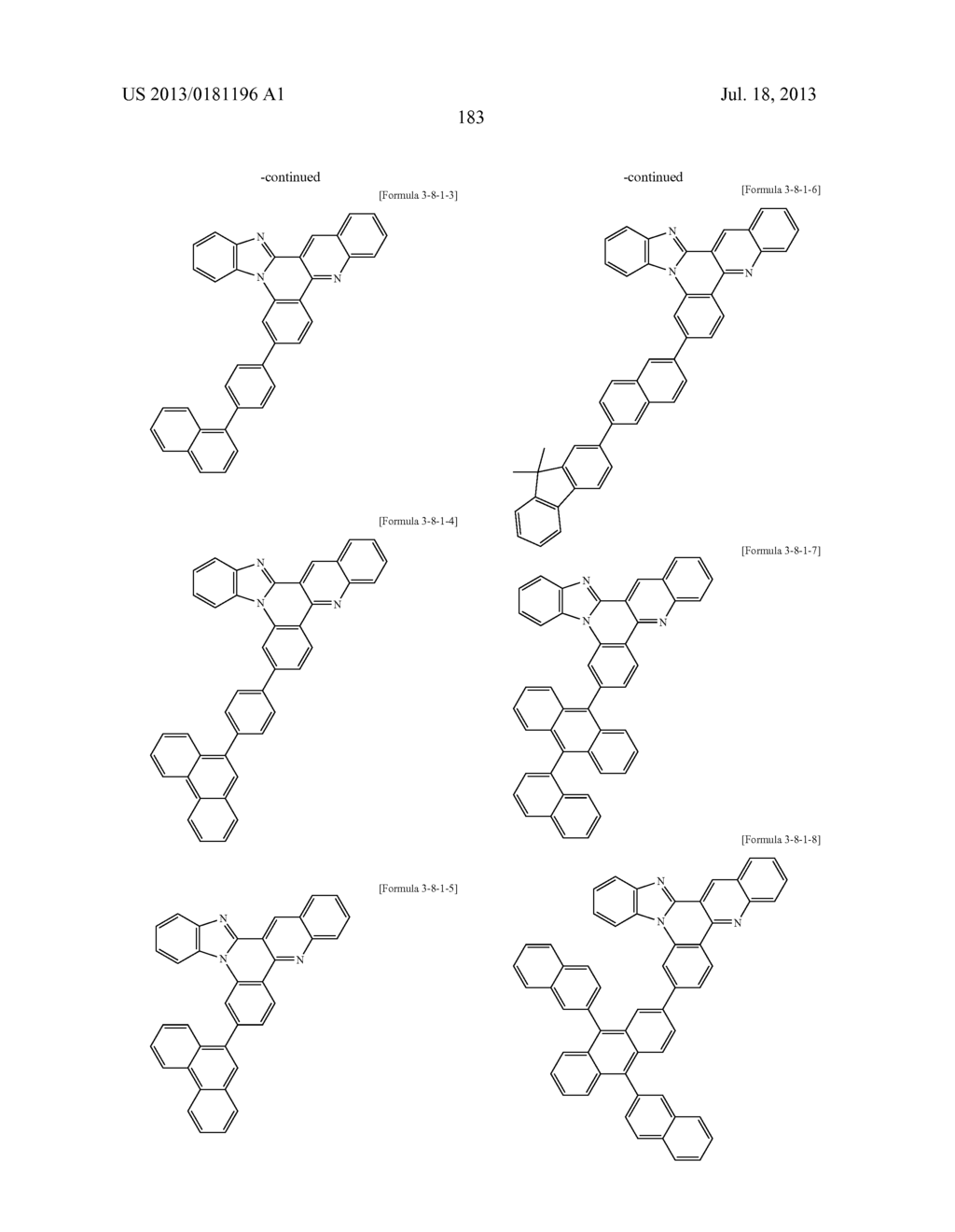 COMPOUNDS AND ORGANIC ELECTRONIC DEVICE USING THE SAME - diagram, schematic, and image 189