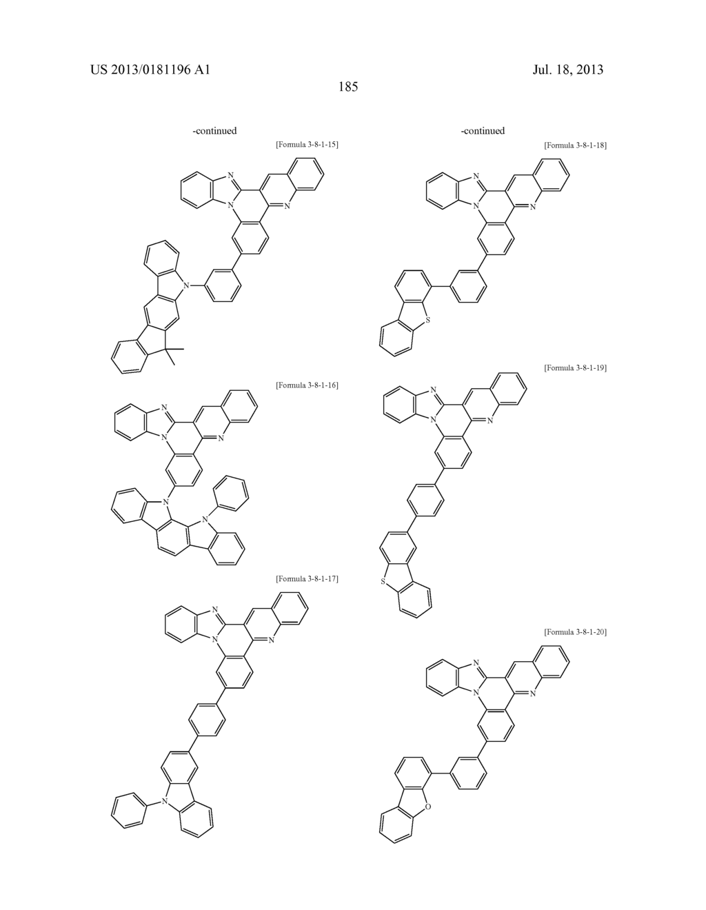 COMPOUNDS AND ORGANIC ELECTRONIC DEVICE USING THE SAME - diagram, schematic, and image 191