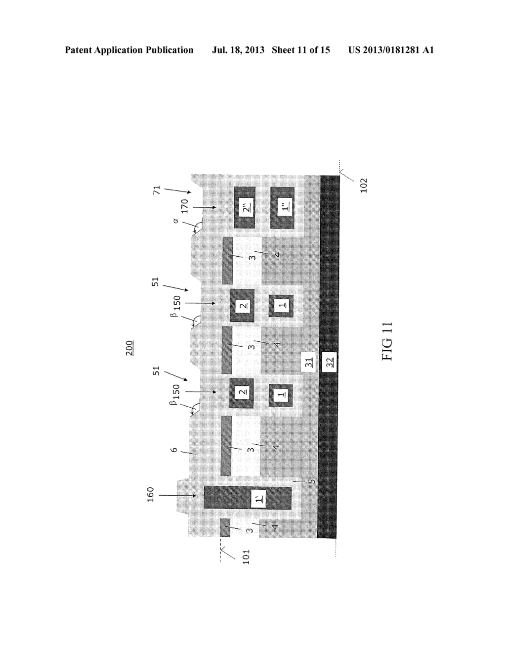 Semiconductor Transistor Having Trench Contacts and Method for Forming     Therefor - diagram, schematic, and image 12