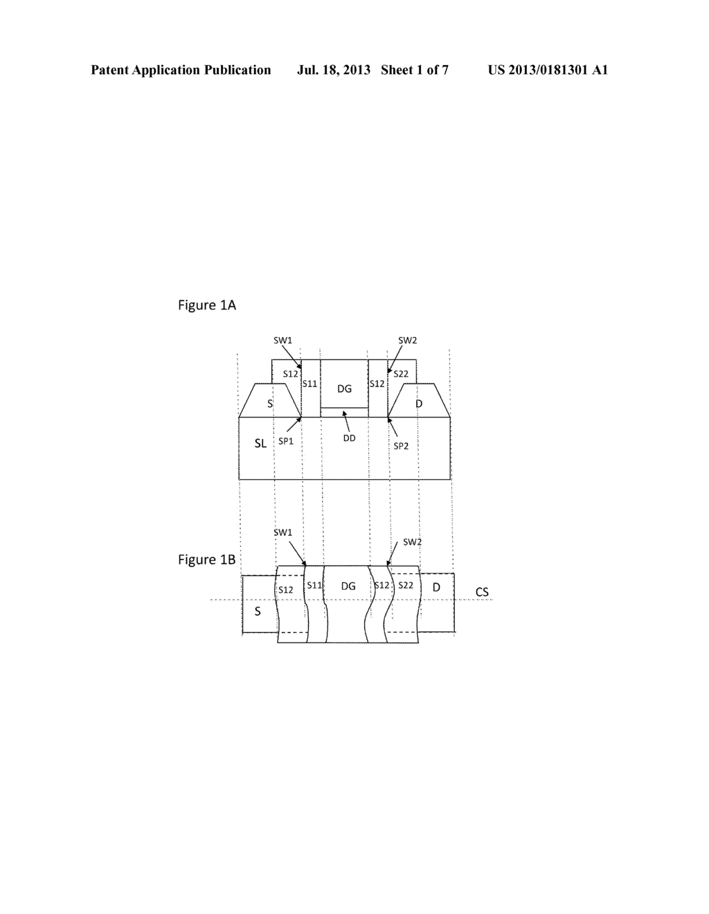 METHOD FOR MANUFACTURING A FIELD-EFFECT SEMICONDUCTOR DEVICE FOLLOWING A     REPLACEMENT GATE PROCESS - diagram, schematic, and image 02