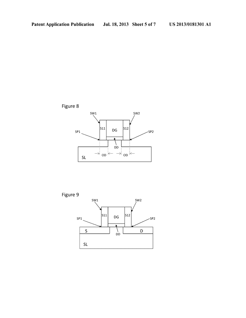 METHOD FOR MANUFACTURING A FIELD-EFFECT SEMICONDUCTOR DEVICE FOLLOWING A     REPLACEMENT GATE PROCESS - diagram, schematic, and image 06