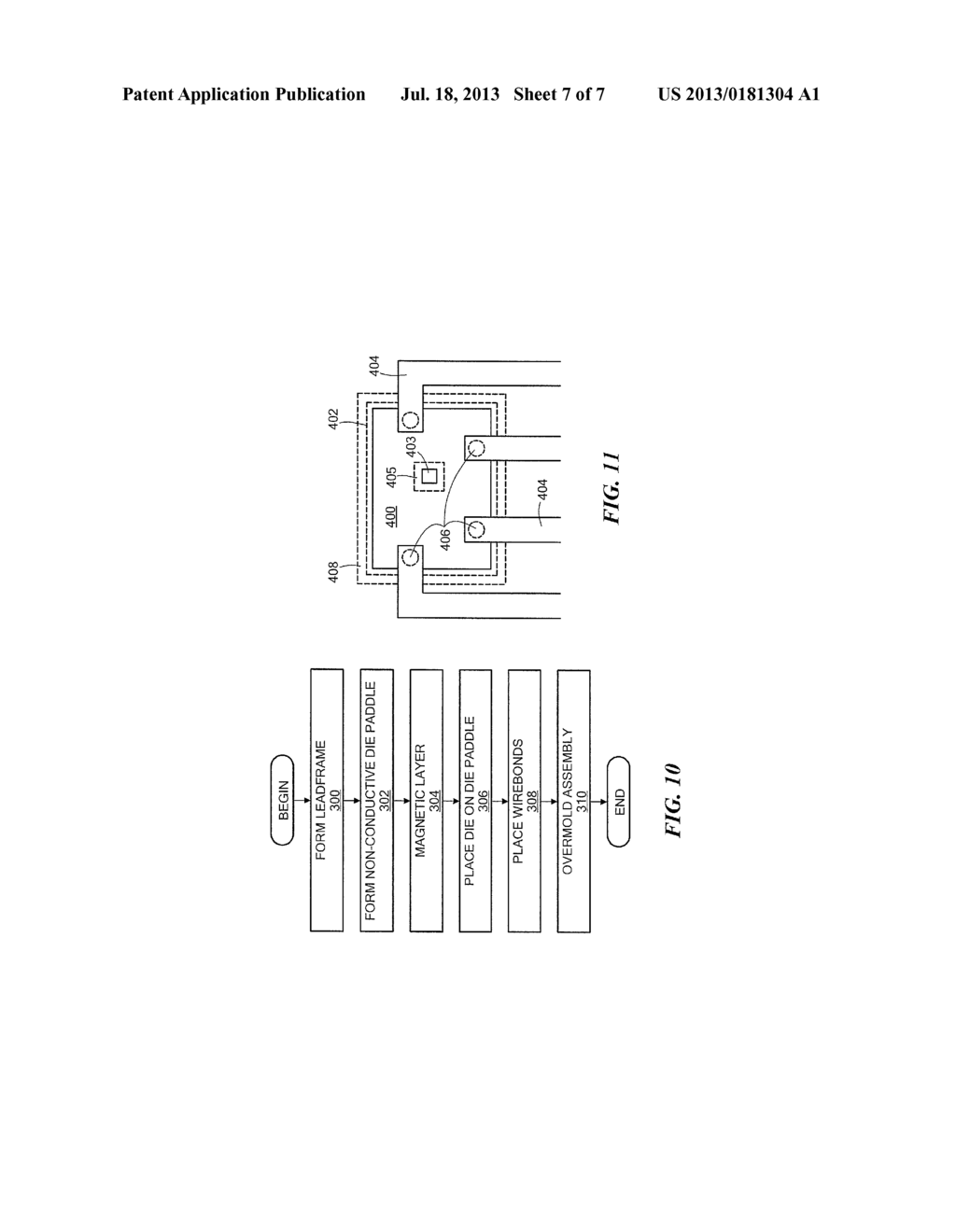 METHODS AND APPARATUS FOR MAGNETIC SENSOR HAVING NON-CONDUCTIVE DIE PADDLE - diagram, schematic, and image 08