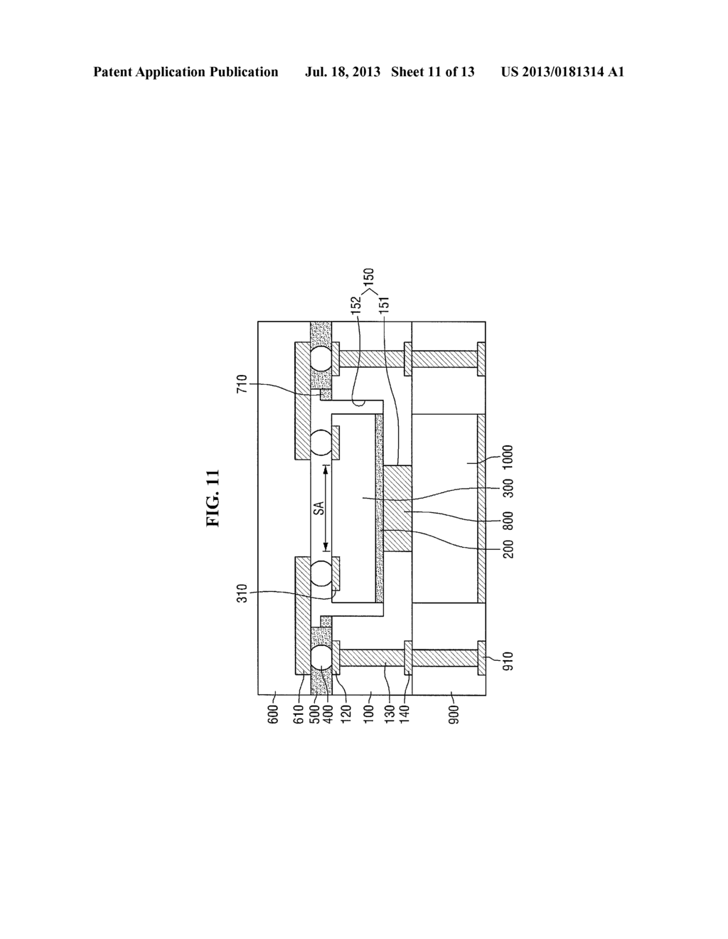 SEMICONDUCTOR PACKAGE AND METHOD FOR FABRICATING THE SAME - diagram, schematic, and image 12