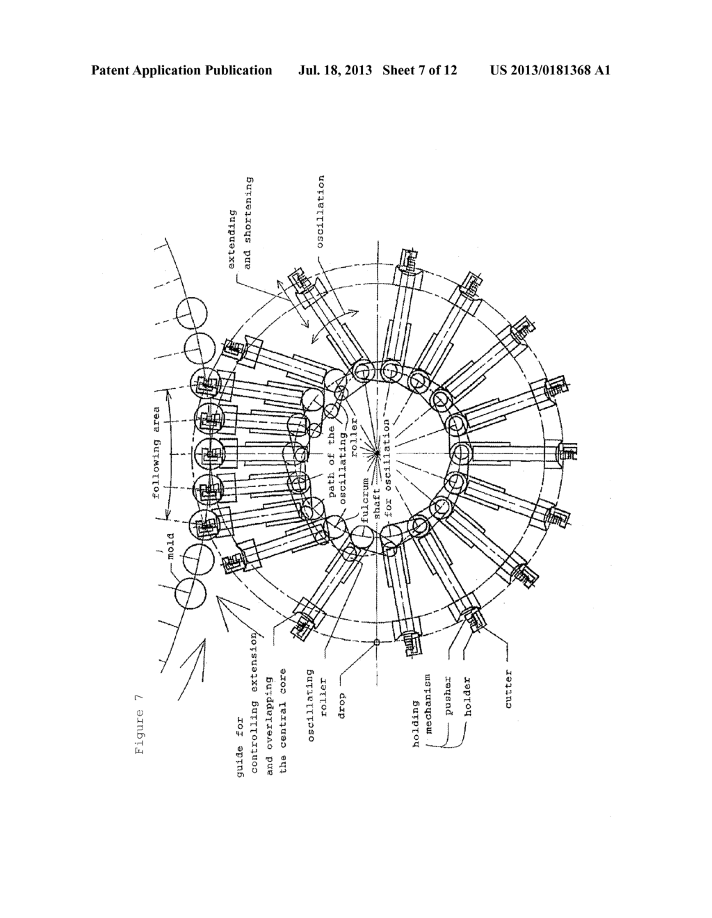 METHOD AND DEVICE FOR FORCIBLY INSERTING DROP INTO COMPRESSION MOLDING     MACHINE, AND MOLDING DIE FOLLOW-UP TYPE METHOD AND DEVICE FOR SUPPLYING     DROP - diagram, schematic, and image 08