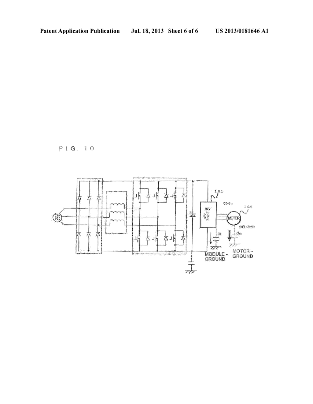 THREE-PHASE AC TO DC CONVERTER AND AIR CONDITIONING APPARATUS USING     THREE-PHASE AC TO DC CONVERTER - diagram, schematic, and image 07