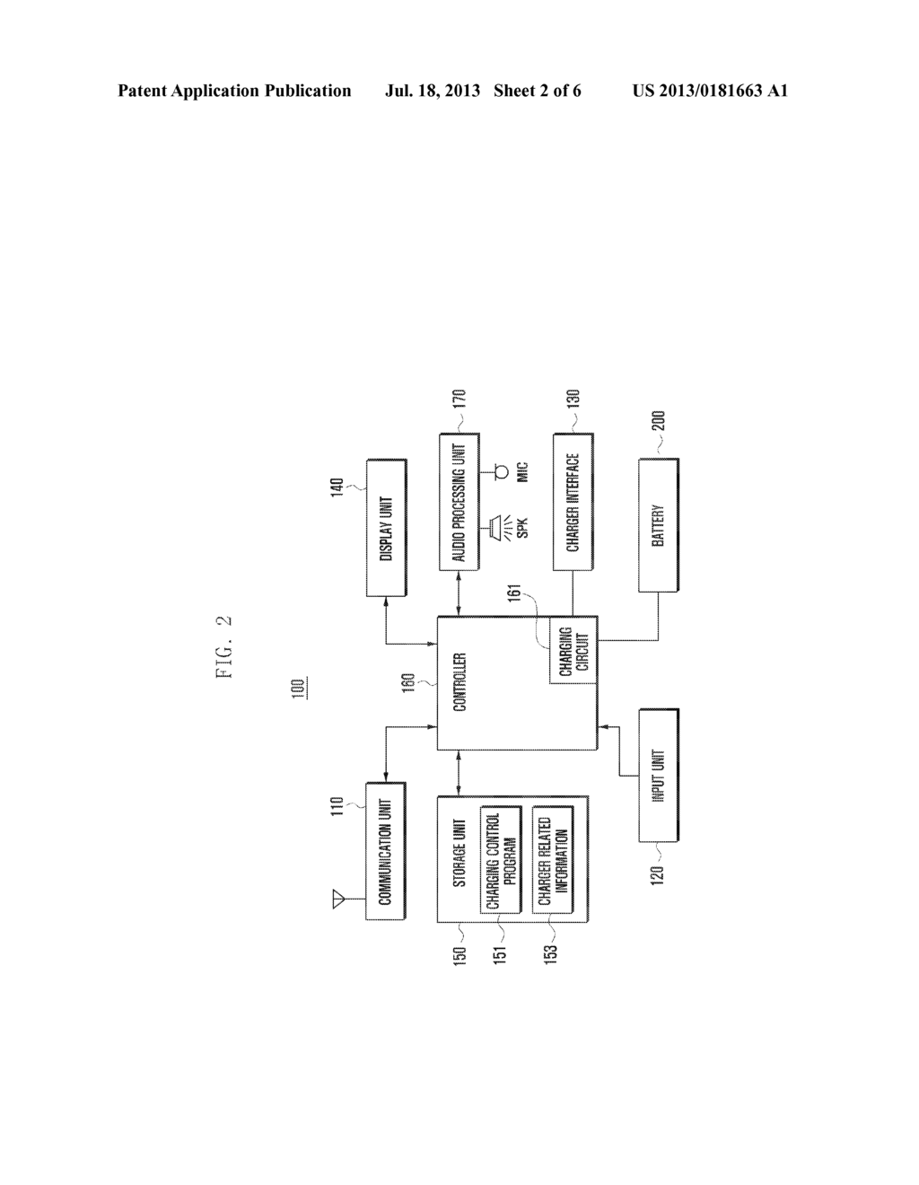 METHOD AND SYSTEM FOR BATTERY CHARGING CONTROL OF A TERMINAL - diagram, schematic, and image 03