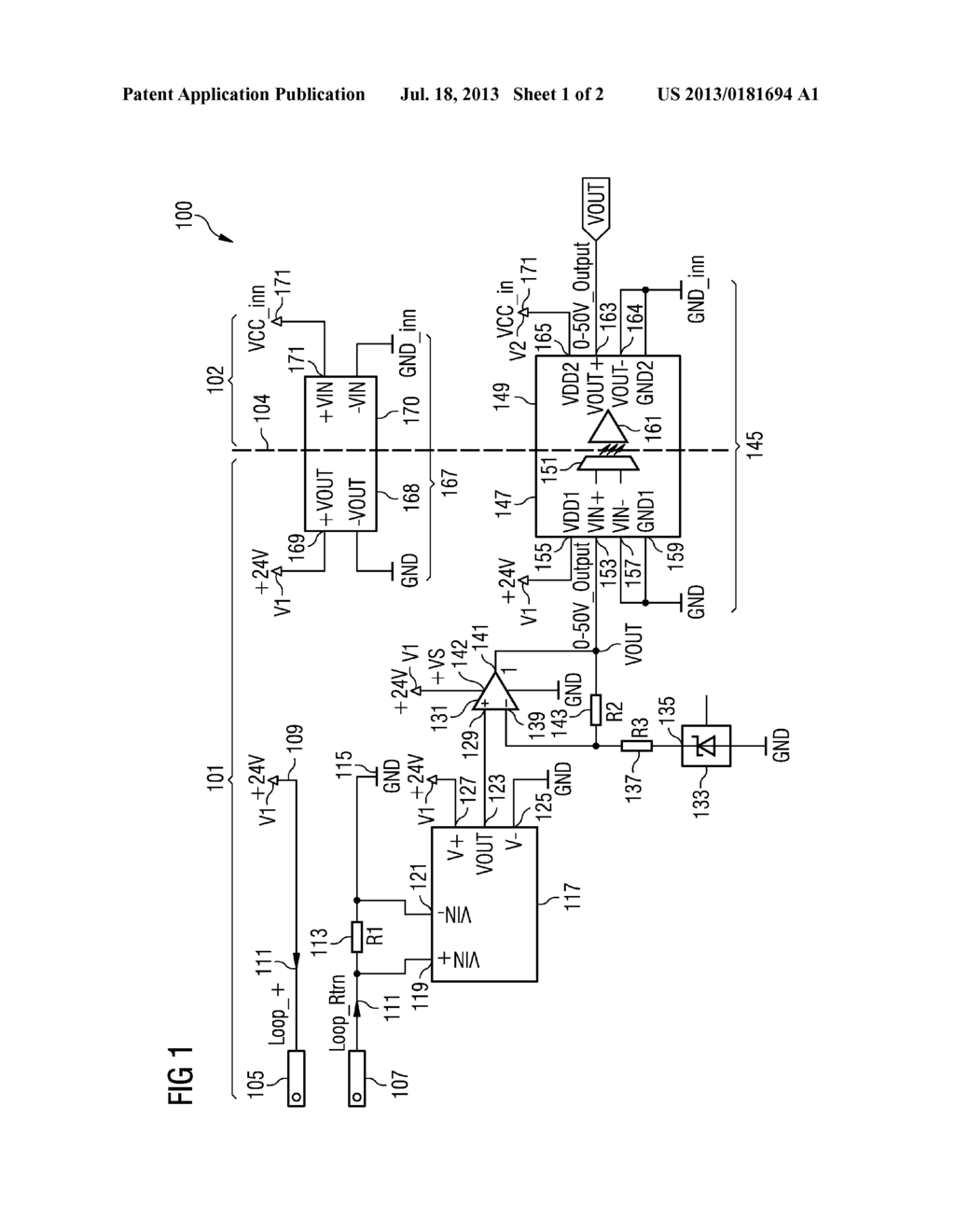 Converter For Converting An Input Current To An Output Voltage,     Arrangement Comprising The Converter And Method For Converting An Input     Current To An Output Voltage - diagram, schematic, and image 02