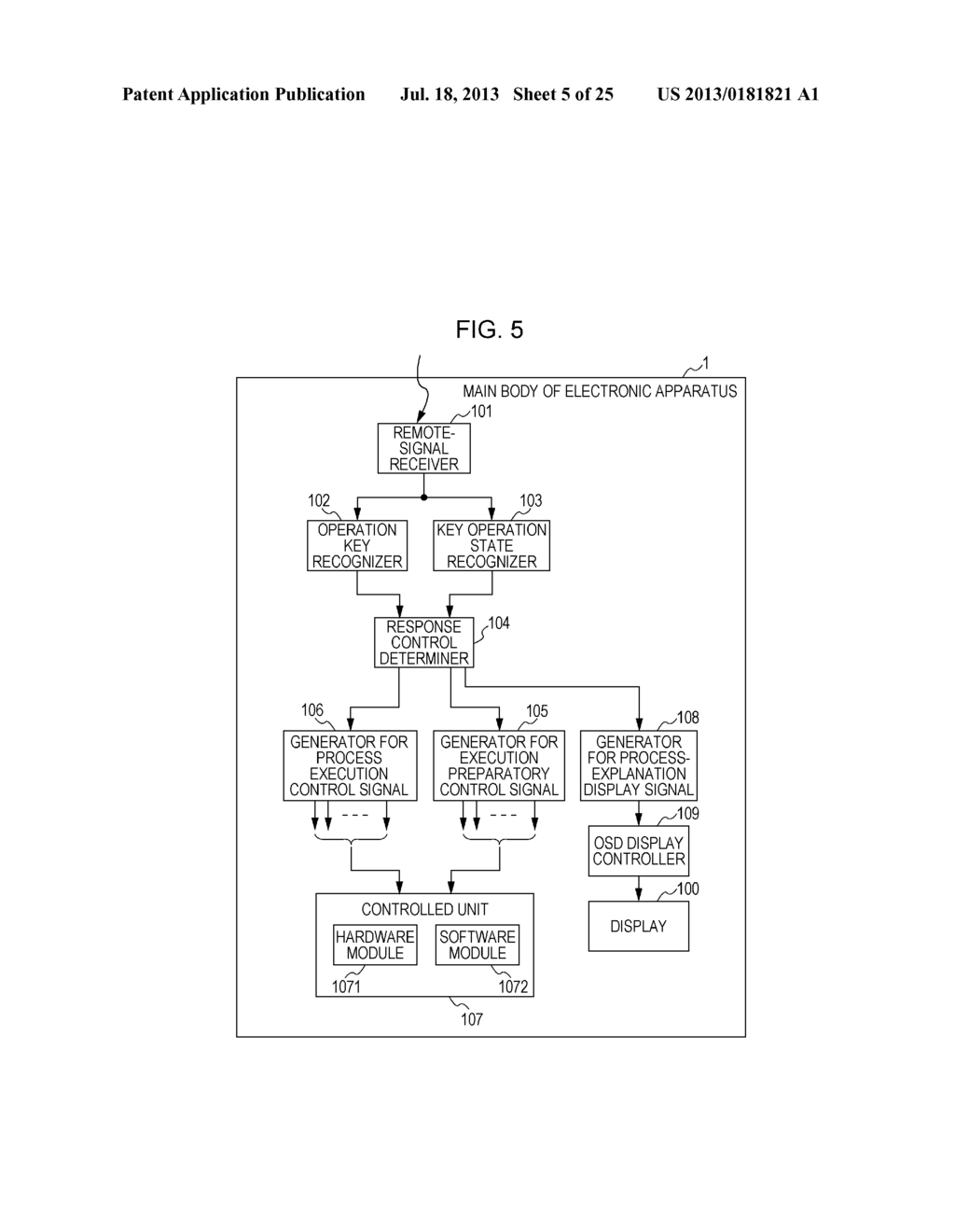 ELECTRONIC APPARATUS AND METHOD AND PROGRAM OF CONTROLLING ELECTRONIC     APPARATUS - diagram, schematic, and image 06