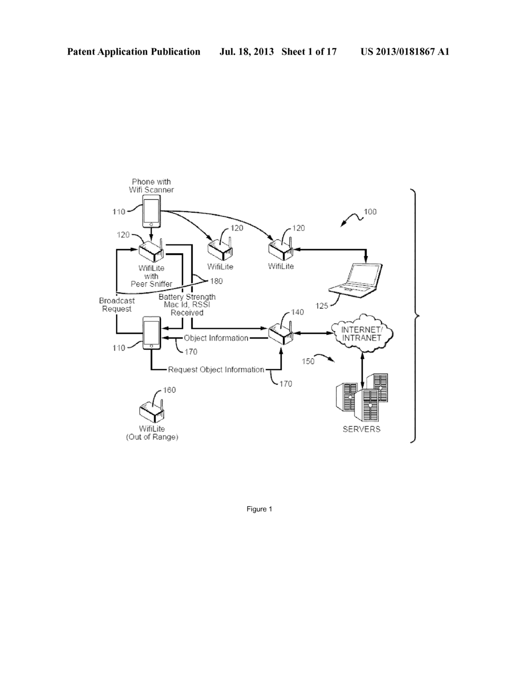 Location Determination System and Method Using Array Elements for Location     Tracking - diagram, schematic, and image 02