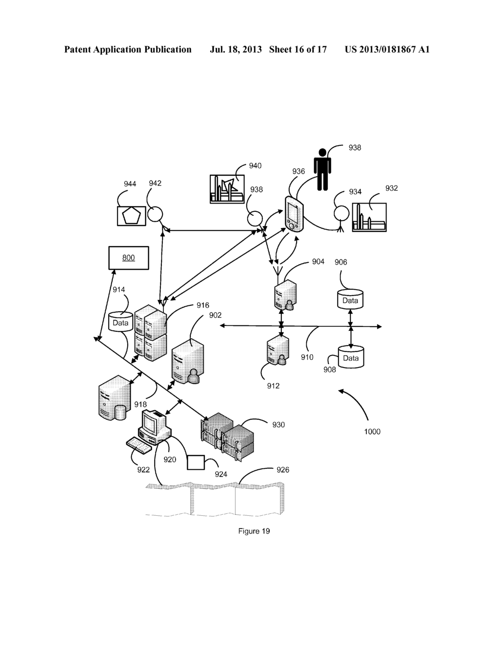 Location Determination System and Method Using Array Elements for Location     Tracking - diagram, schematic, and image 17