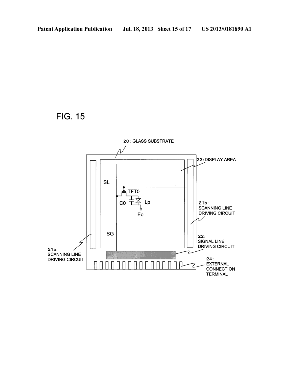 SCANNING LINE DRIVING CIRCUIT, DISPLAY DEVICE, AND SCANNING LINE DRIVING     METHOD - diagram, schematic, and image 16