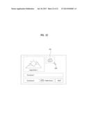 METHOD FOR PRODUCING ADVERTISEMENT CONTENT USING A DISPLAY DEVICE AND     DISPLAY DEVICE FOR SAME diagram and image