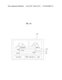 METHOD FOR PRODUCING ADVERTISEMENT CONTENT USING A DISPLAY DEVICE AND     DISPLAY DEVICE FOR SAME diagram and image