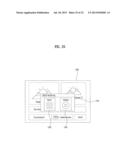 METHOD FOR PRODUCING ADVERTISEMENT CONTENT USING A DISPLAY DEVICE AND     DISPLAY DEVICE FOR SAME diagram and image