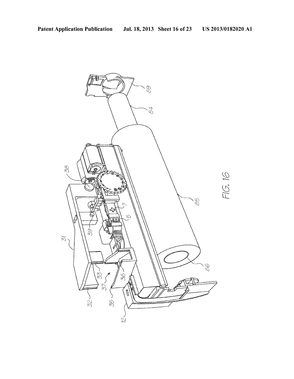 Disposable digital camera with printing assembly - diagram, schematic, and image 17