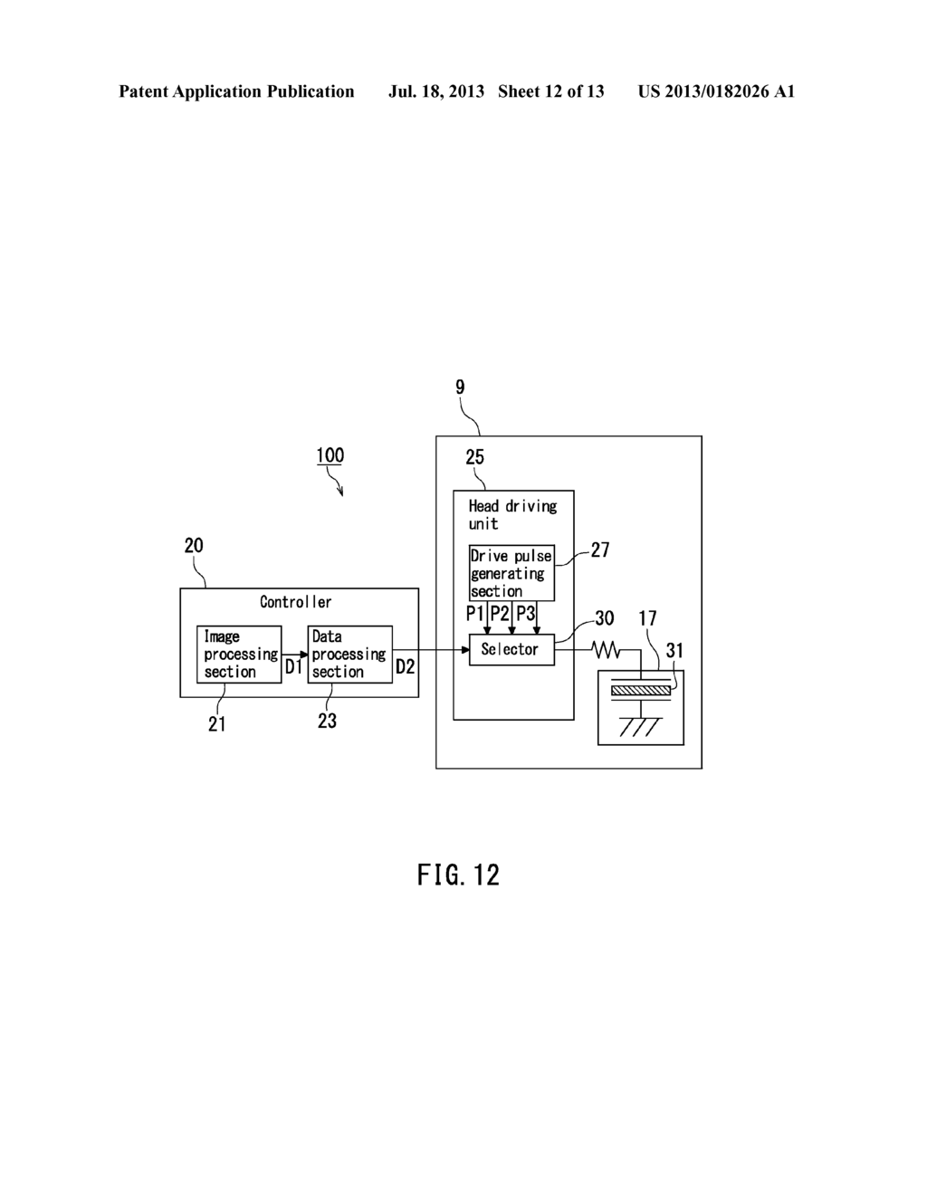 INKJET RECORDING DEVICE AND IMAGE FORMING APPARATUS FOR STABLE INK     EJECTION - diagram, schematic, and image 13