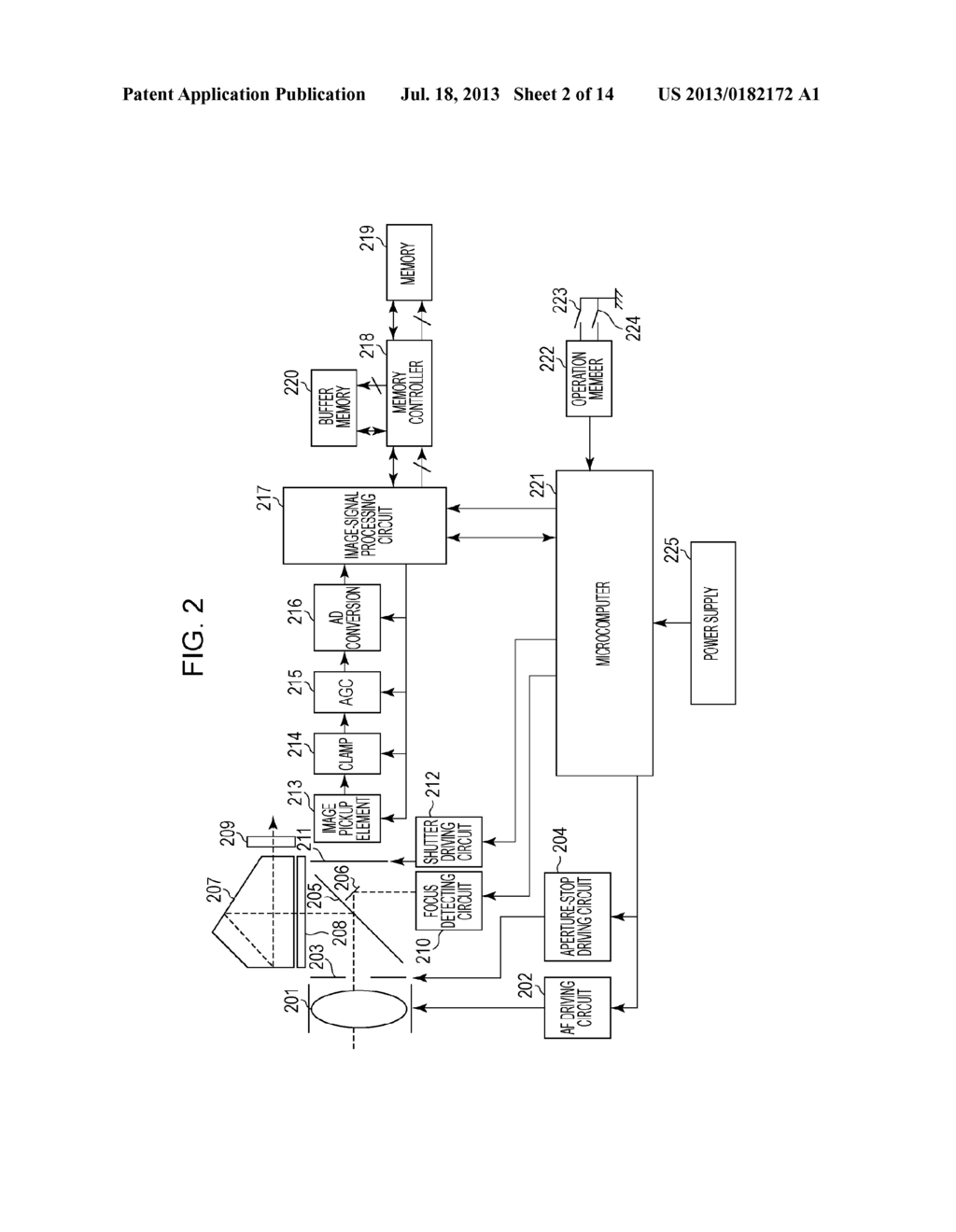 IMAGE PICKUP APPARATUS AND CONTROL METHOD THEREOF - diagram, schematic, and image 03