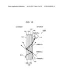 SEE-THROUGH DISPLAY DEVICE AND VEHICLE HAVING SEE-THROUGH DISPLAY DEVICE     MOUNTED THEREON diagram and image